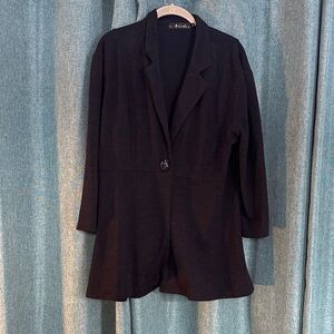 Needha Elegant Charcoal Blazer
